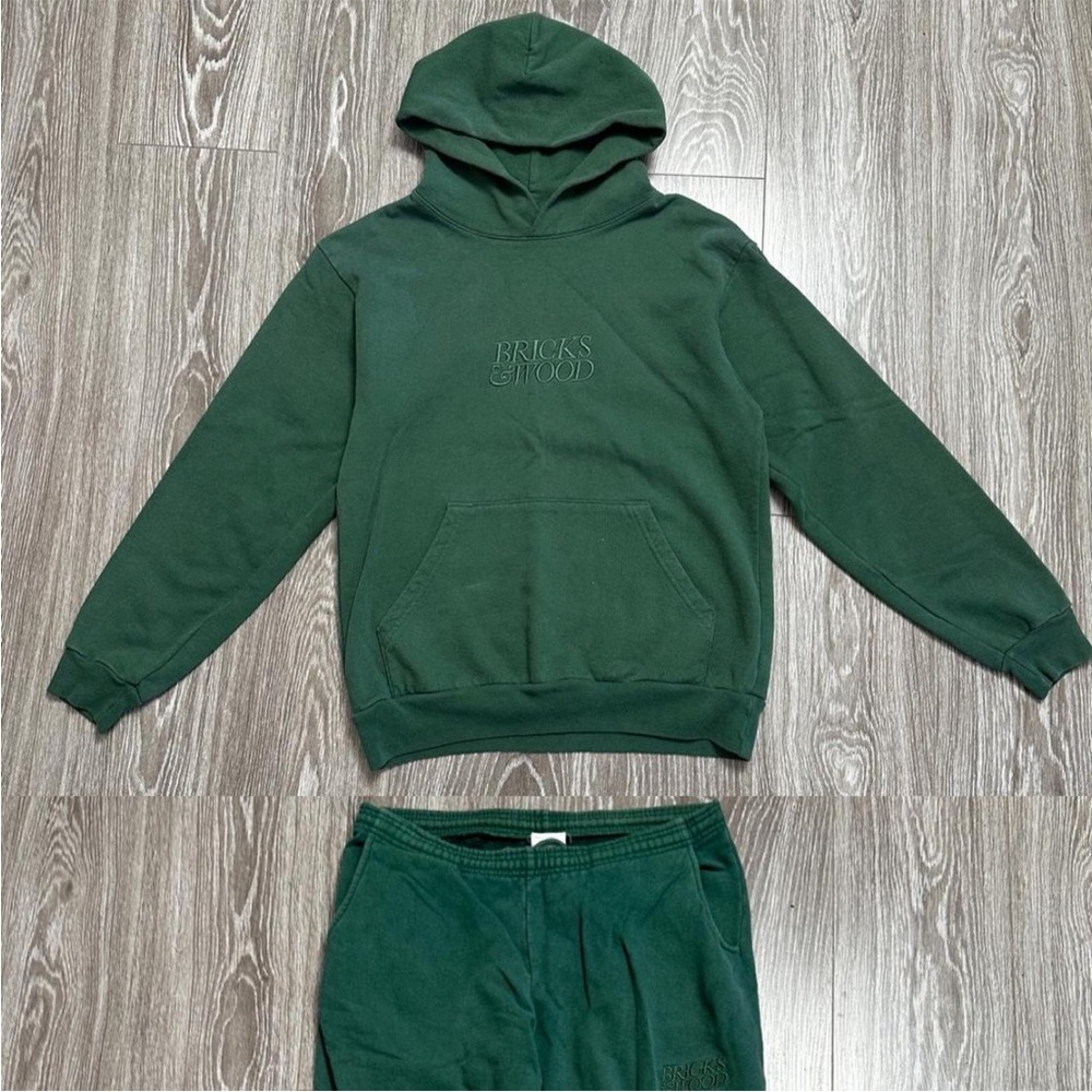 Bricks & Wood Green Hoodie Sweatpants Set - Picture 6 of 7